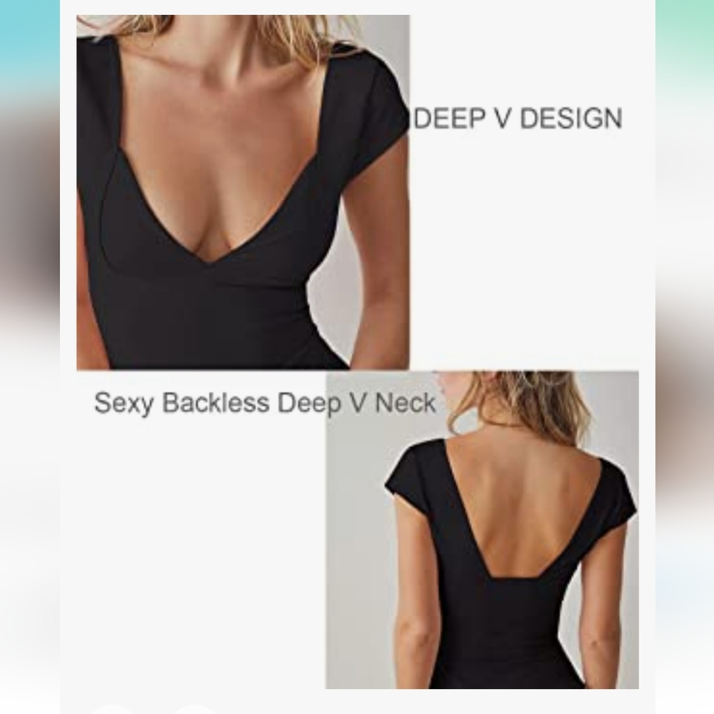 Deep V crop top sexy new with tags